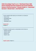 CASLI Knowledge Prep Exam Most Recent Exam 2026  Actual Complete Real Exam Questions And Correct Detailed  Answers &lpar;Verified Answers&rpar; &vert; Already Graded A&plus; &vert; Guaranteed  Success&excl;&excl; &vert; Newest Exam &vert; Just Real Exam 