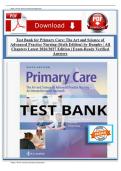 Test Bank for Primary Care&colon; The Art and Science of Advanced Practice Nursing &lpar;Sixth Edition&rpar; by Dunphy &vert; All Chapters Latest 2026&sol;2027 Edition &vert; Exam-Ready Verified Answers