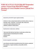 NURS 165 ACTUAL EXAM 2026-2027 Preparation  version 1 Newest Exam 2026-2027Complete  Questions & Correct Detailed Answers &vert;&vert; Brand New  Version&excl;&excl; 