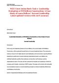 WGU C200 &vert; Amina Buric &vert; Task 2 &vert; Leadership Evaluation at WS Bellows Construction &vert; A Case Study of Laura Bellows'  Servant Leadership &vert; Latest updated version with 100&percnt; accuracy