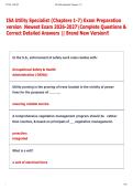 ISA Utility Specialist &lpar;Chapters 1-7&rpar; Exam Preparation  version  Newest Exam 2026-2027Complete Questions &  Correct Detailed Answers &vert;&vert; Brand New Version&excl;&excl;  