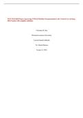 WGU D156 HIP Paper&colon; Improving NVHAP Mobility Documentation in the Critical Care Setting &vert; 2026 Update with complete solutions&period;