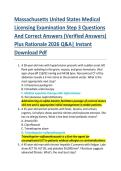 Massachusetts United States Medical  Licensing Examination Step 3 Questions  And Correct Answers &lpar;Verified Answers&rpar;  Plus Rationale 2026 Q&A&vert; Instant  Download Pdf  