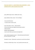 NUR 265 EXAM 4 &vert; QUESTIONS AND ANSWERS &vert; 2026 UPDATE WITH 100&percnt; SOLVED SOLUTION
