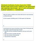 ISA Arborist Certification Practice Exams Part 2 MOST  RECENT EXAM 2026 ACTUAL COMPLETE 100 QUESTIONS  AND VERIFIED SOLUTIONS &vert; GET IT 100&percnt; ACCURATE&excl;&excl;  ALREADY GRADED A&plus; &vert; GUARANTEED