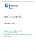 Edexcel A Level Chemistry Paper 3 &lpar;9CH0&sol;03&rpar; 2025 &ndash; Examiner Mark Scheme &lpar;June Exam&rpar;