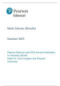 Edexcel AS Level Chemistry Paper 1 &lpar;8CH0&sol;01&rpar; 2025 &ndash; Examiner Mark Scheme &lpar;June Exam&rpar;