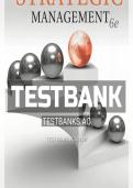 Management &ndash; Test Bank&comma; 6th Edition&comma; Complete Practice Questions and Answers
