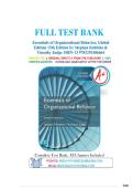 Test Bank - Essentials of Organizational Behavior&comma; 15e Robbins&comma; Judge&comma; All Chapters &vert; Complete Guide A&plus;