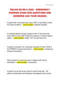 RELIAS ED RN A 2026 &ndash; EMERGENCY  NURSING EXAM 2026 QUESTIONS AND  ANSWERS&vert; ACE YOUR GRADES&period; 