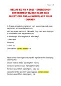 RELIAS ED RN A 2026 &ndash; EMERGENCY  DEPARTMENT NURSE EXAM 2026  QUESTIONS AND ANSWERS&vert; ACE YOUR  GRADES&period;