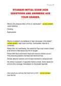 RYANAIR INITIAL EXAM 2026  QUESTIONS AND ANSWERS&vert; ACE  YOUR GRADES&period;