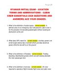 RYANAIR INITIAL EXAM &ndash; AVIATION  TERMS AND ABBREVIATIONS &ndash; CABIN  CREW ESSENTIALS 2026 QUESTIONS AND  ANSWERS&vert; ACE YOUR GRADES&period;