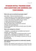 RYANAIR INITIAL TRAINING EXAM  2026 QUESTIONS AND ANSWERS&vert; ACE  YOUR GRADES&period;