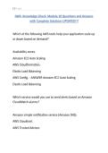 AWS- Knowledge Check- Module 10 Questions and Answers with Complete Solutions UPDATED&excl;&excl;&excl;&period;