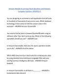 Amazon Module 8 Learning Check Questions and Answers Complete Solutions UPDATED&excl;&excl;&excl;&period;