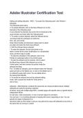 Adobe Illustrator Certification Test NEWEST 2026&sol;2027 ACTUAL EXAM COMPLETE QUESTIONS AND CORRECT DETAILED ANSWERS &lpar;VERIFIED ANSWERS&rpar; &vert;ALREADY GRADED A&plus;&vert;&vert;BRAND NEW&excl;&excl;