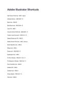 Adobe Illustrator Shortcuts NEWEST 2026&sol;2027 ACTUAL EXAM COMPLETE QUESTIONS AND CORRECT DETAILED ANSWERS &lpar;VERIFIED ANSWERS&rpar; &vert;ALREADY GRADED A&plus;&vert;&vert;BRAND NEW&excl;&excl;