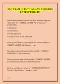 NSC EXAM QUESTIONS AND ANSWERS  LATEST UPDATE