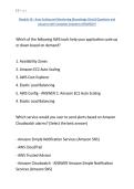 Module 10 - Auto Scaling and Monitoring -Knowledge Check- Questions and Answers with Complete Solutions UPDATED&excl;&excl;&excl;
