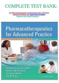 COMPLETE TEST BANK&colon;   For Pharmacotherapeutics For Advanced Practice&colon; A Practical Approach 5th Edition&comma; By Virginia Poole Arcangelo Questions And Answers Graded A&plus;