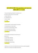 ACCUPLACER Test Study Guide &ndash; Complete Questions and Answers &vert; College Placement Exam &vert; 2026&ndash;2027 A&plus; Grade Preparation
