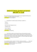 AACE CCT Primer &vert; Verified Practice Questions & Correct Detailed Answers &vert; 2026&sol;2027 A&plus; Grade