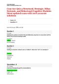Couc 601 &vert; Quiz 3 &vert; Structural&comma; Strategic&comma; Milan Systemic&comma; and Behavioral&sol;Cognitive Modules latest updated exam with 100&percnt; accurate solutions