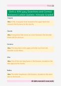 Unit 2&colon; KIN 3304 Questions and Correct  Answers&sol; Latest Update &sol; Already Graded