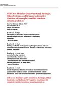 COUC 601 &vert; Module 6 Quiz &vert; Structural&comma; Strategic&comma; Milan Systemic&comma; and Behavioral&sol;Cognitive Modules  &vert; with complete verified solutions already graded A&plus;