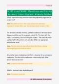 NURS 1100 EXAM 1 Questions and Correct  Answers&sol; Latest Update &sol; Already Graded