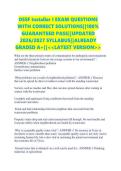 OSSF Installer I EXAM QUESTIONS WITH CORRECT SOLUTIONS&vert;&vert;100&percnt; GUARANTEED PASS&vert;&vert;UPDATED 2026&sol;2027 SYLLABUS&vert;&vert;ALREADY GRADED A&plus;&vert;&vert;<<LATEST VERSION>>