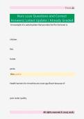 Nurs 1100 Questions and Correct  Answers&sol; Latest Update &sol; Already Graded
