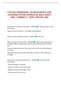 CM 4221 MIDTERM &vert; 125 QUESTIONS AND ANSWERS WITH COMPLETE SOLUTION &vert; 100&percnt; CORRECT &vert; NEW UPDATE 2026