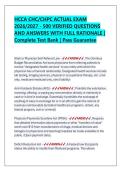 HCCA CHC&sol;CHPC ACTUAL EXAM  2026&sol;2027 - 500 VERIFIED QUESTIONS  AND ANSWERS WITH FULL RATIONALE &vert;  Complete Test Bank &vert; Pass Guarantee