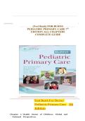 TEST BANK For Burns' Pediatric Primary Care 7th Edition -All Chapters Latest and Verified 2025&sol;2026
