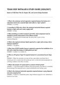 TEXAS OSSF INSTALLER II STUDY GUIDE &lpar;2026&sol;2027&rpar;