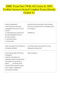 NBRC Exam Part I With All Correct & 100&percnt; Verified Answers &vert;Actual Complete Exam &vert;Already Graded A&plus; 