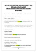 AMT MT TEST&vert;QUESTIONS AND 100&percnt; CORRECT WELL DETAILED ANSWERS&vert;LATEST UPDATE&excl;&excl;&excl;&excl;&excl;2026&vert;GUARANTEED PASS&vert;GRADED A&plus;&vert;VERIFIED