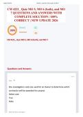CM 4221&lowbar; Quiz MO 5&comma; MO 6 &lpar;both&rpar;&comma; and MO 7 QUESTIONS AND ANSWERS WITH COMPLETE SOLUTION &vert; 100&percnt; CORRECT &vert; NEW UPDATE 2026