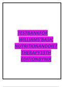 Test Bank &ndash; Williams&rsquo; Basic Nutrition & Diet Therapy &lpar;15th Edition&rpar;
