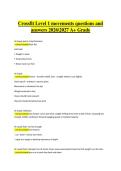 CrossFit Level 1 Movements &ndash; Questions and Answers &vert; Certification Preparation &vert; 2026&ndash;2027 A&plus; Grade