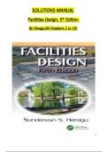 Full Solution Manual for Facilities Design 5th Edition by Sunderesh S&period; Heragu Complete Coverage &lpar;Chapters 1-15&rpar; Verified Answers & Step-by-Step Engineering Solutions Industrial Engineering &sol; Operations Research Updated 2026 Version