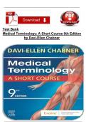 Medical Terminology&colon; A Short Course &ndash; 9th Edition by Davi-Ellen Chabner &vert; Complete Test Bank with Questions and Answers