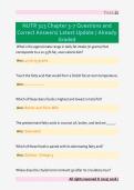 NUTR 313 Chapter 3-7 Questions and  Correct Answers&sol; Latest Update &sol; Already  Graded