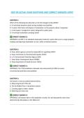 OSSF DR ACTUAL EXAM QUESTIONS AND CORRECT ANSWERS LATEST