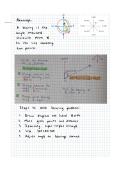 Bearings Summary  -  Maths
