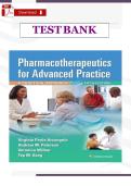 Test Bank for Pharmacotherapeutics for Advanced Practice&colon; A Practical Approach&comma; 5th Edition by Virginia Poole Arcangelo et al&period; &mdash; All Chapters