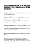 CERTIFIED MEETING PROFESSIONAL CMP PRACTICE SCRIPT UPDATED 2026 TESTED SOLUTIONS
