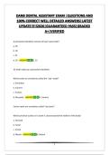 DANB DENTAL ASSISTANT EXAM &vert;QUESTIONS AND 100&percnt; CORRECT WELL DETAILED ANSWERS&vert;LATEST UPDATE&excl;&excl;&excl;&excl;&excl;2026&vert;GUARANTEED PASS&vert;GRADED A&plus;&vert;VERIFIED